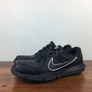 Nike Durasport 4 Men’s Size 8 Black Leather Golf Shoes Soft Spike 844550-001.
